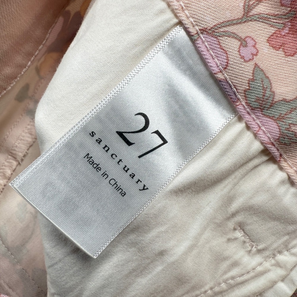 Sanctuary Mini Skirt Women 27 Botanical Boho Summer Floral Denim Romantic Flower - Picture 7 of 10